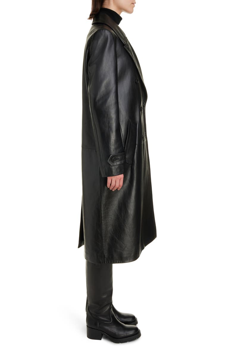 Chloé Leather Trench Coat, Alternate, color, 