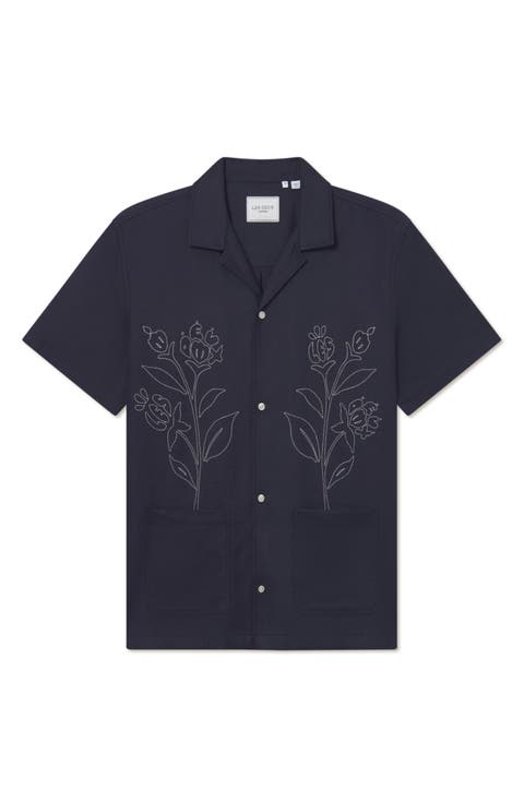Kingsley Embroidered Camp Shirt