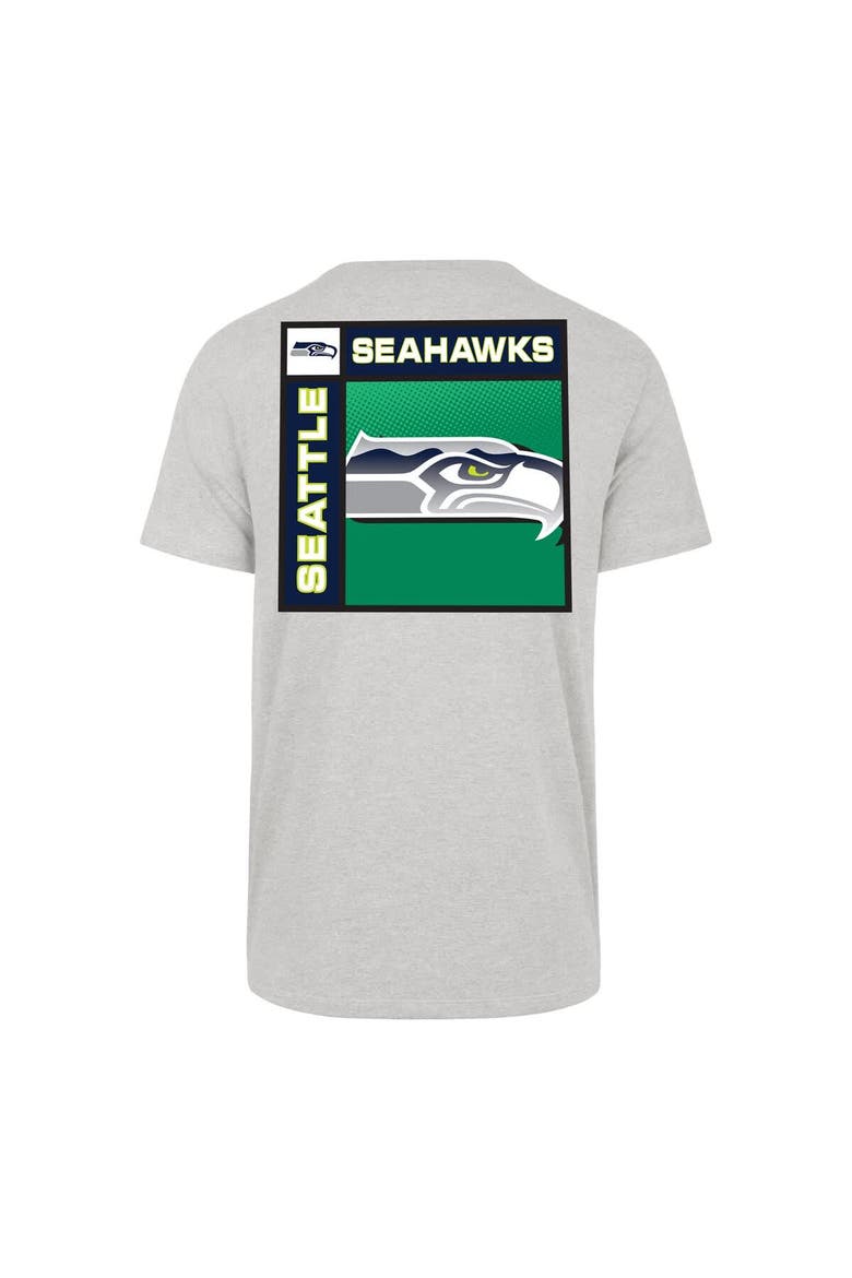 Men's '47  Gray Seattle Seahawks Chrome Plate Franklin T-Shirt, Alternate, color, Gray