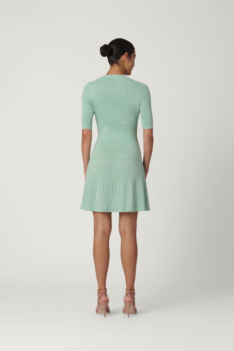 Fine Gauge Shimmer Knit Warren Dress, Alternate, color, Soft Mint