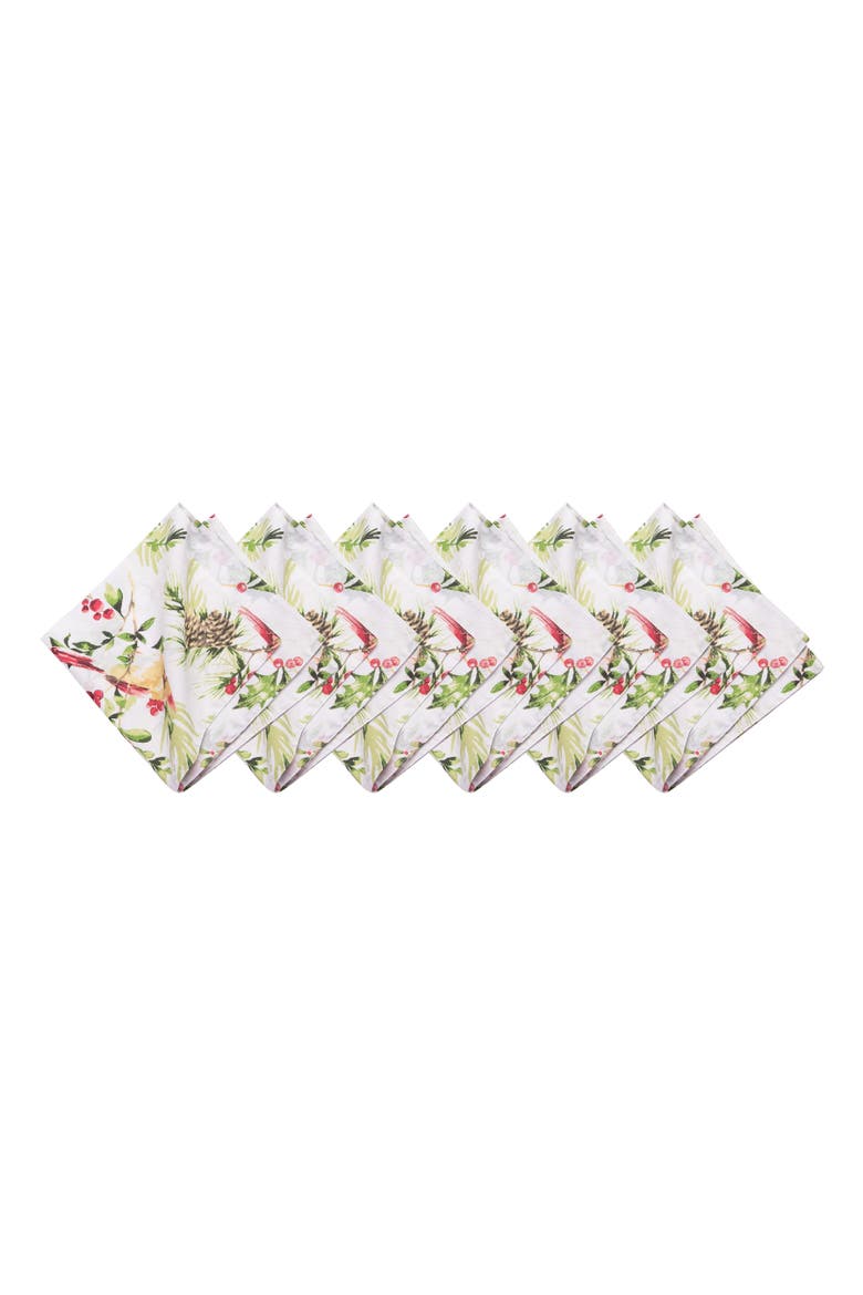 Ruby Cardinal Napkins, Set of 6, Main, color, Yellow