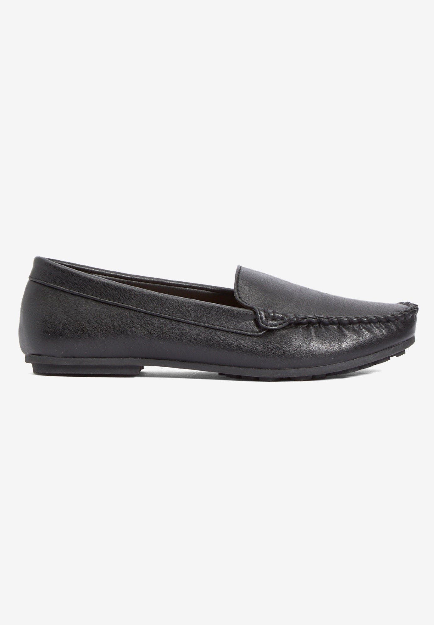 Comfortview The Milena Slip On Flat, Alternate, color, Black