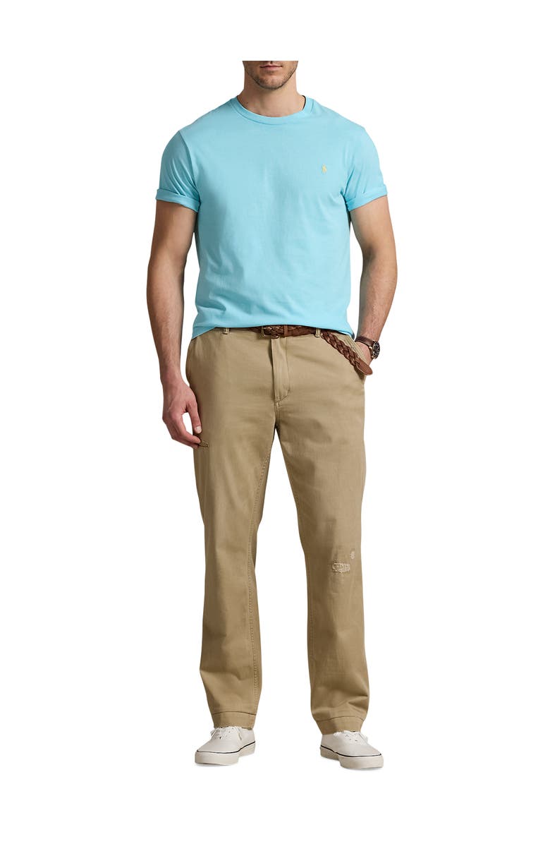 Polo Ralph Lauren Big & Tall Jersey Crewneck Tee, Alternate, color, Aqua Blue