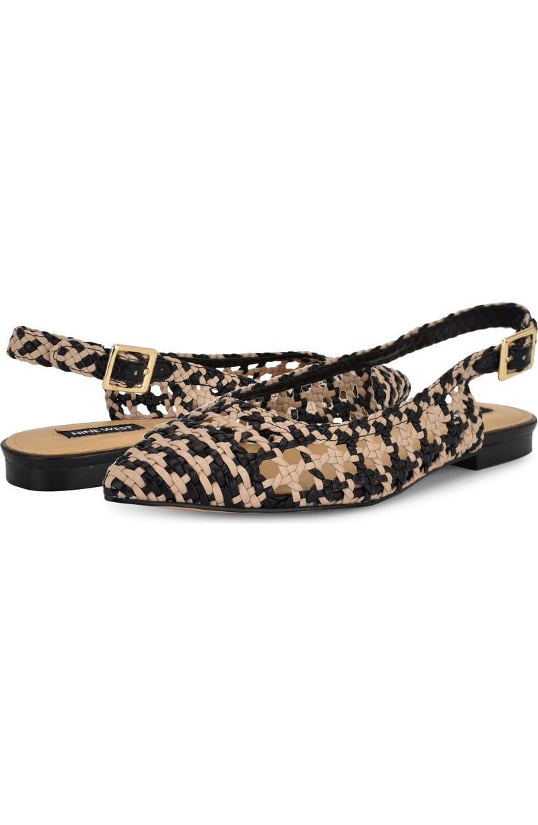 Nine West Soel Slingback Pointed Toe Flat, Alternate, color,