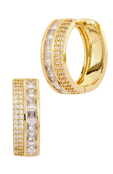 Cubic Zirconia Hoop Earrings