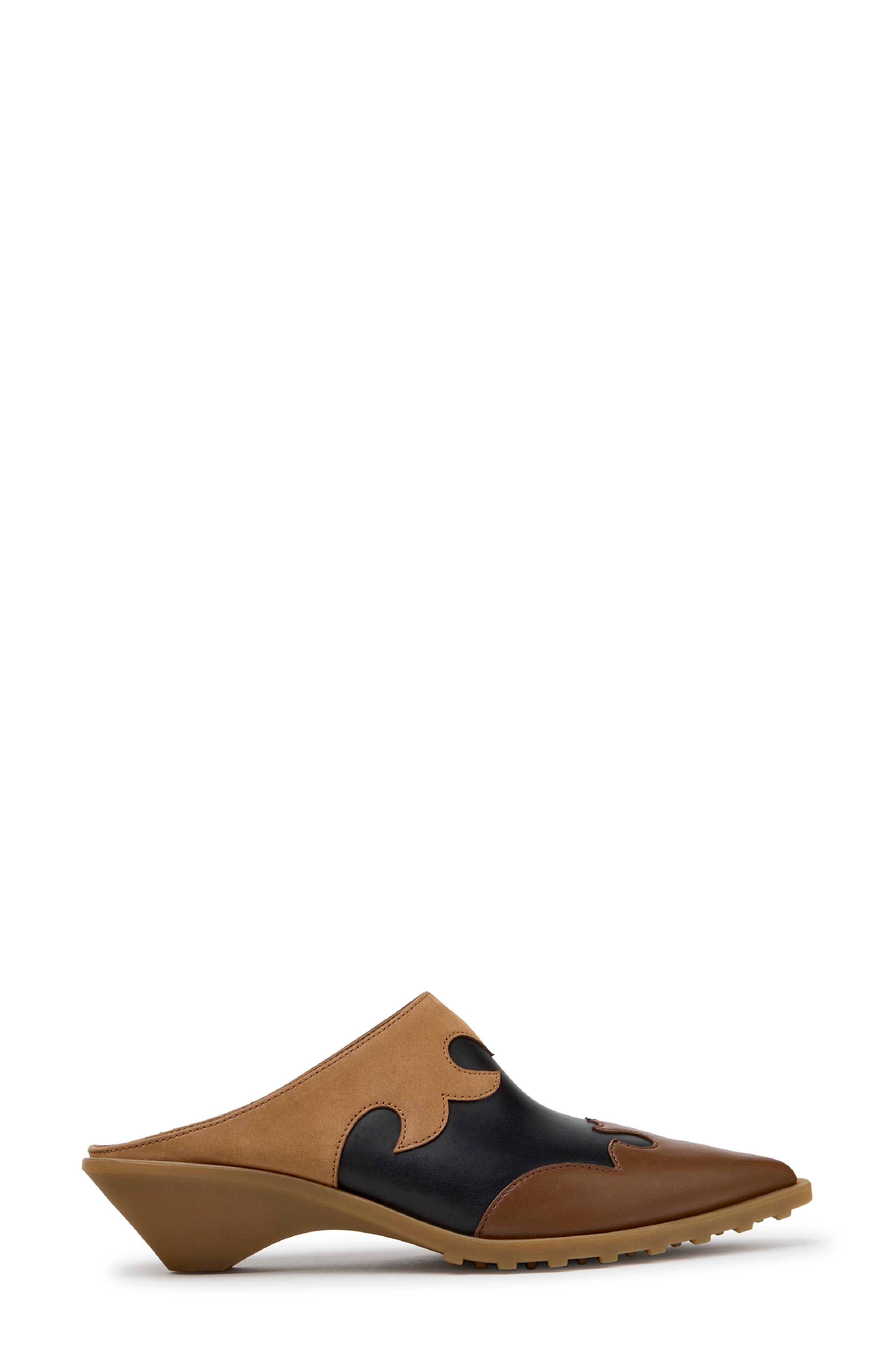 Anita Leather Mule, Alternate, color, MEDIUM BROWN