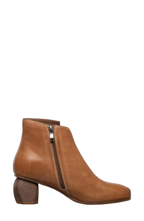 Antelope Perrin Sculptural Heel Bootie In Brown