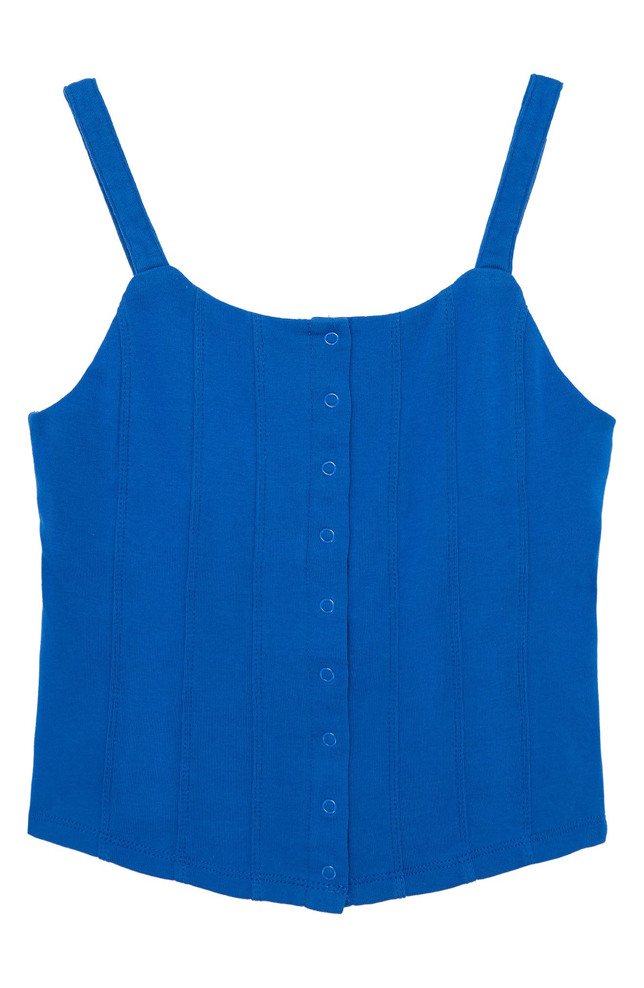 Truce Kids' Snap Front Crop Cotton Camisole