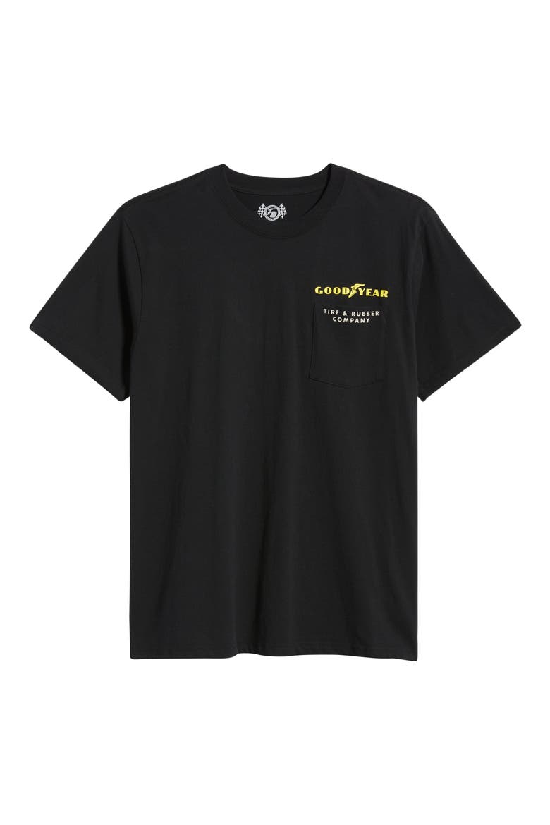 x Goodyear Service Pocket Cotton Graphic T-Shirt, Alternate, color, BLACK