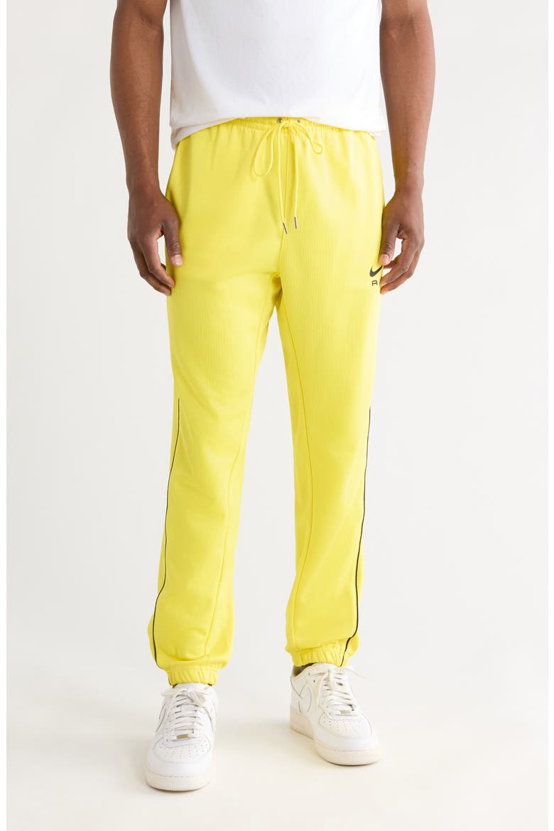 Sportswear Air Poly Knit Pants, Main, color, YELLOW STRIKE/BLACK