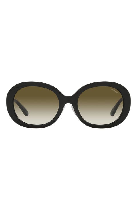 55mm Oval Sunglasses