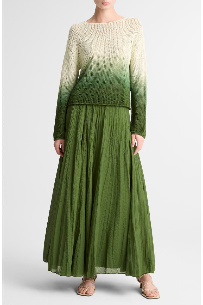 Dip Dye Cotton Blend Sweater, Alternate, color, SEA DEW COMBO