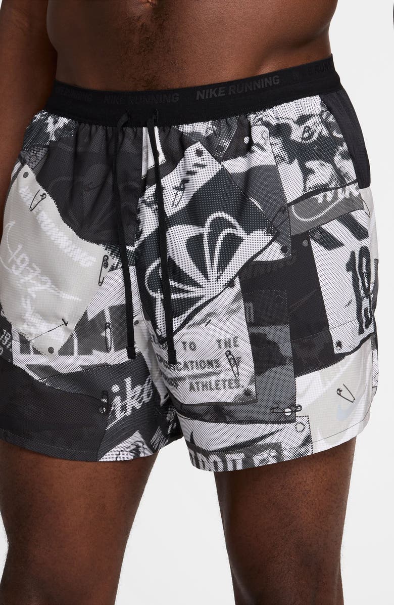 Nike Energy Stride Dri-FIT Running Shorts, Alternate, color, Black/ Reflective Silver