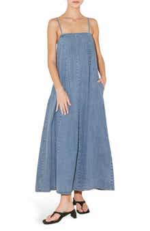 FREEMARKET <p>Denim Maxi Dress</p>