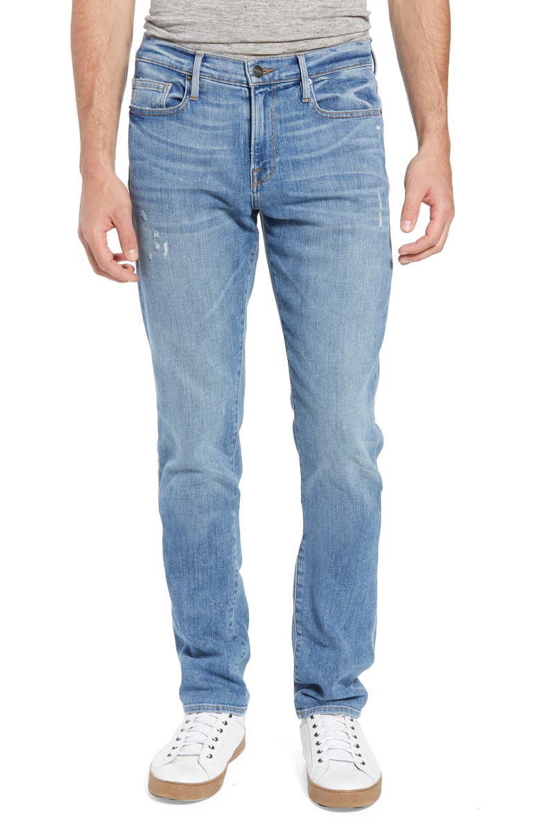 FRAME L'Homme Slim Straight Fit Jeans, Main, color, 