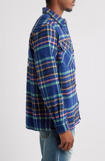 Mecca Plaid Flannel Button-Up Overshirt
