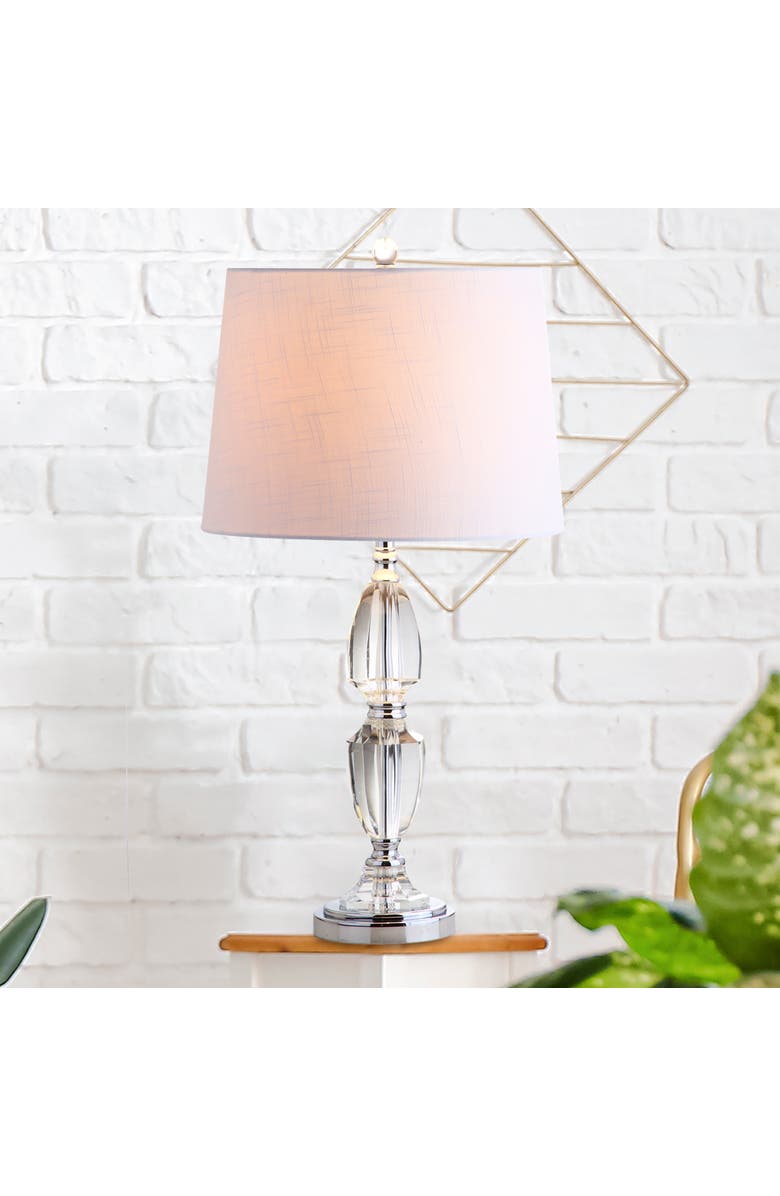 JONATHAN Y Graham Crystal LED Table Lamp, Main, color, Clear