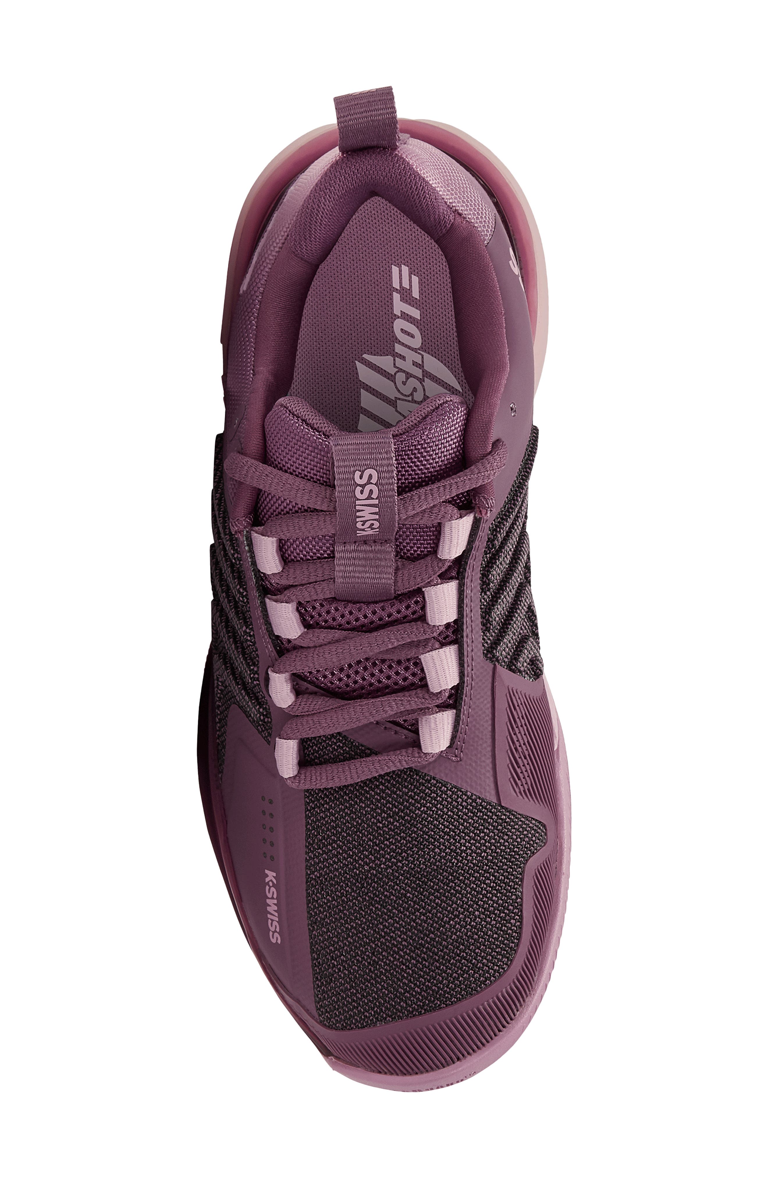 K-Swiss Ultrashot 3 Tennis Shoe, Alternate, color, Grape Nectar/ Cameo Pink