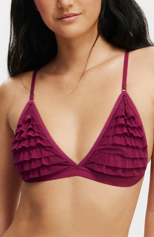 COTTON ON BODY RARA RUFFLE TRIANGLE BRALETTE 