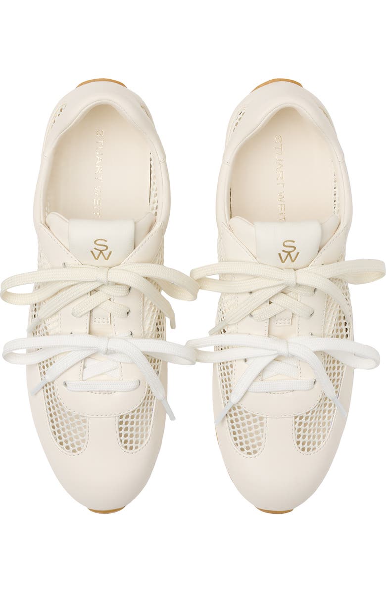 Stuart Weitzman Bond Sneaker, Alternate, color, Cream.