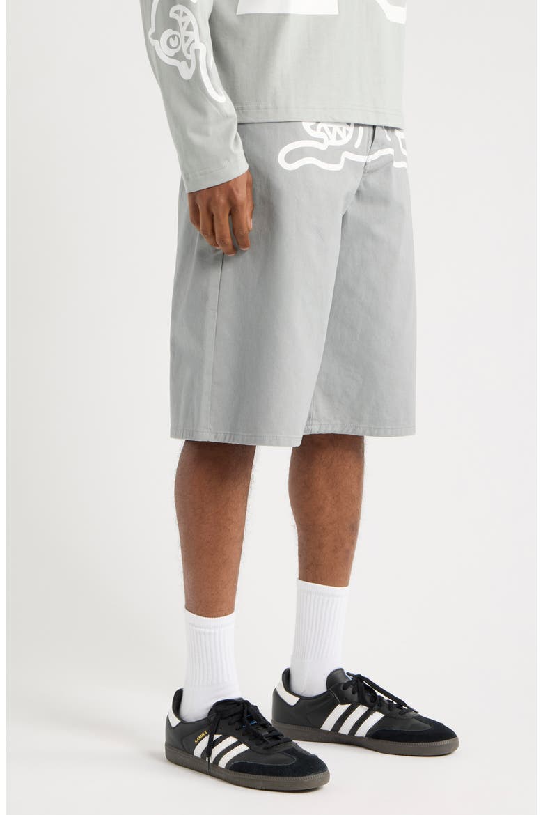 Baja 5-Pocket Cotton Twill Shorts, Alternate, color, NEUTRAL GRAY