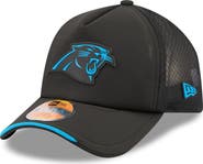 New Era Men's New Era Black Carolina Panthers 2026 Sideline Apex 9FORTY Adjustable Trucker Hat