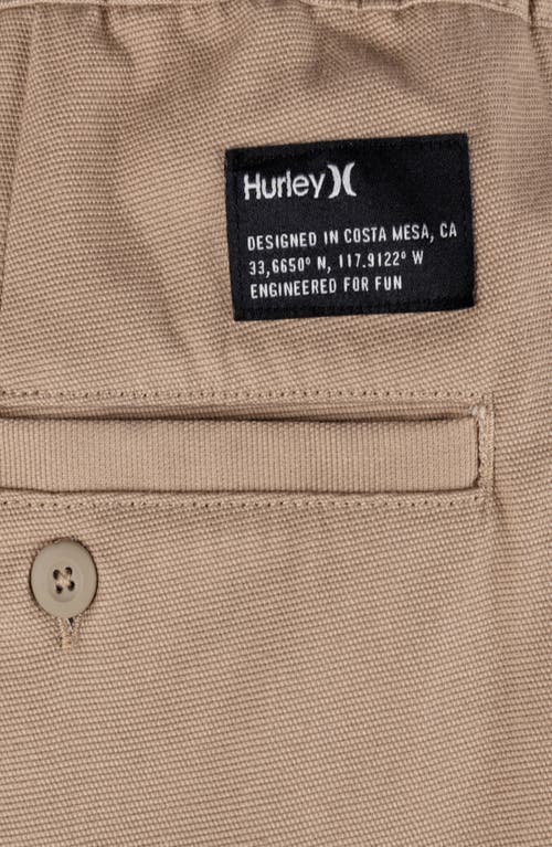 Hurley Icon Stretch Cotton Joggers In Brown