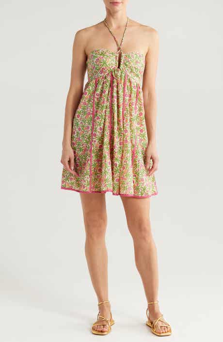 Poupette St Barth Cycas Print Cover-Up Dress