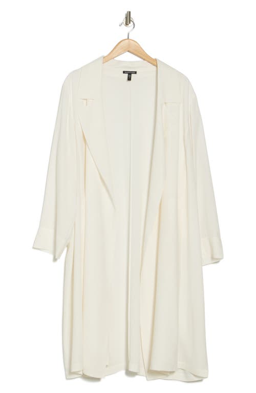 Eileen Fisher Trench Coat Matte Silk Duster