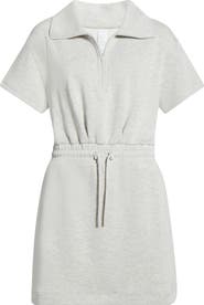 Zella Soft Luxe Knit Quarter Zip Dress