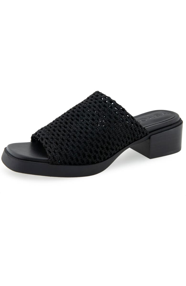 Aerosoles Denise Platform Sandal, Alternate, color, Black Stretch