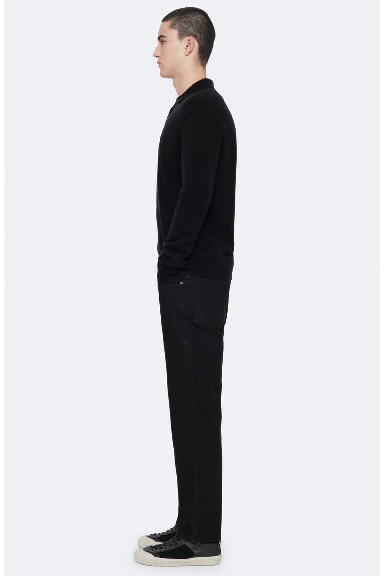 Regular Straight Leg Jeans, Alternate, color, BLACK