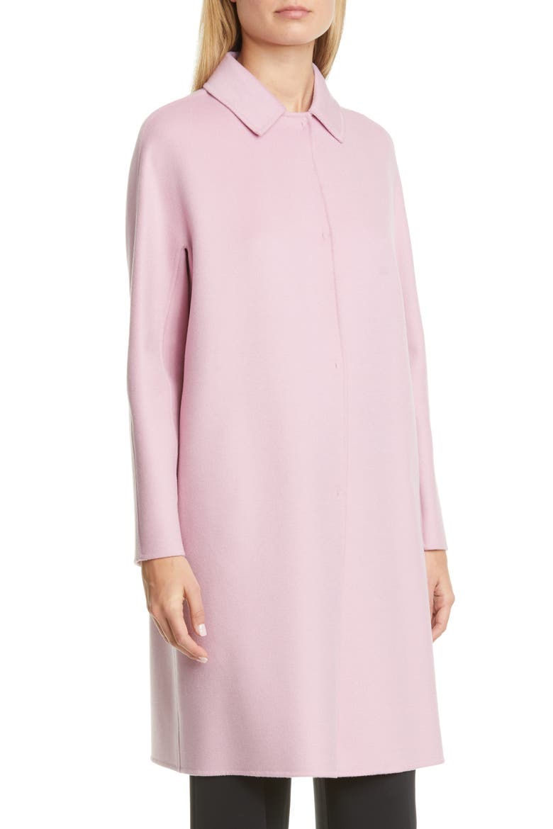 Capua Wool Blend Car Coat, Main, color, PINK