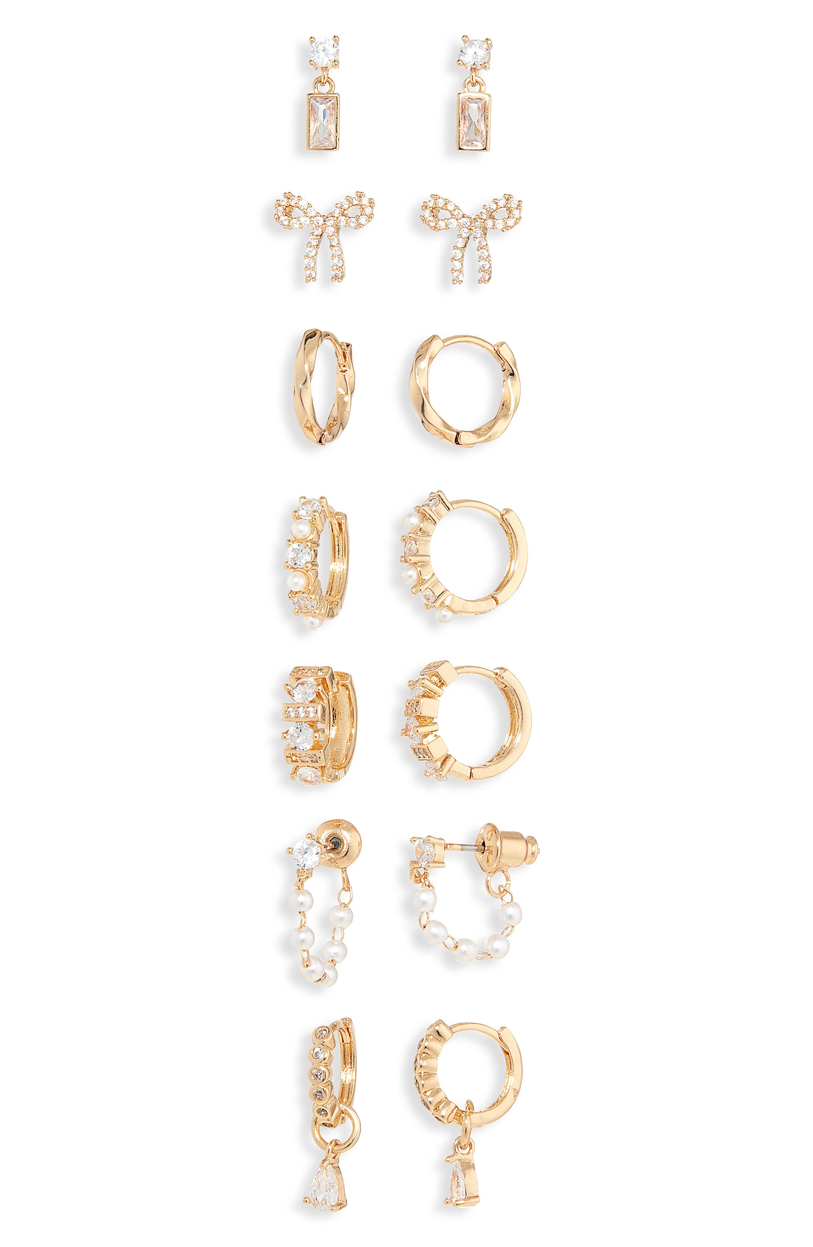 NATASHA 7-Pack of Assorted Earrings