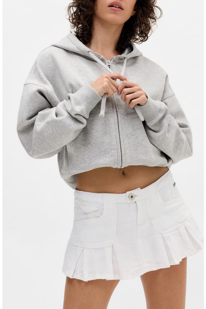 Ruby Linen Skort, Main, color, WHITE