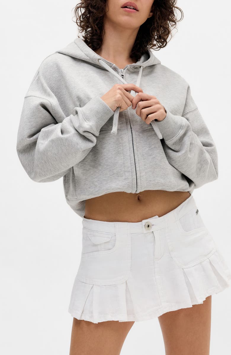 BDG Urban Outfitters Ruby Linen Skort, Main, color, White