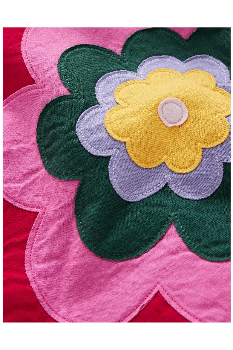 Kids' Floral Appliqué Graphic Sweatshirt, Alternate, color, SAPPHIRE BLUE FLOWER