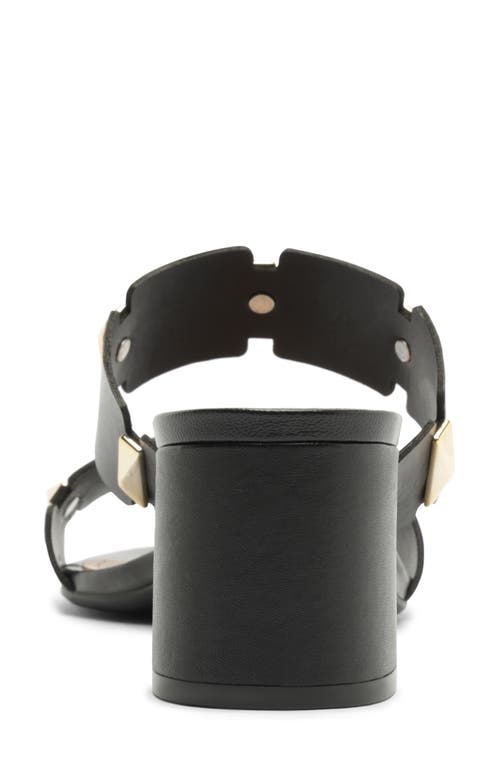 Arezzo Lyra Mid Slide Sandal In Black