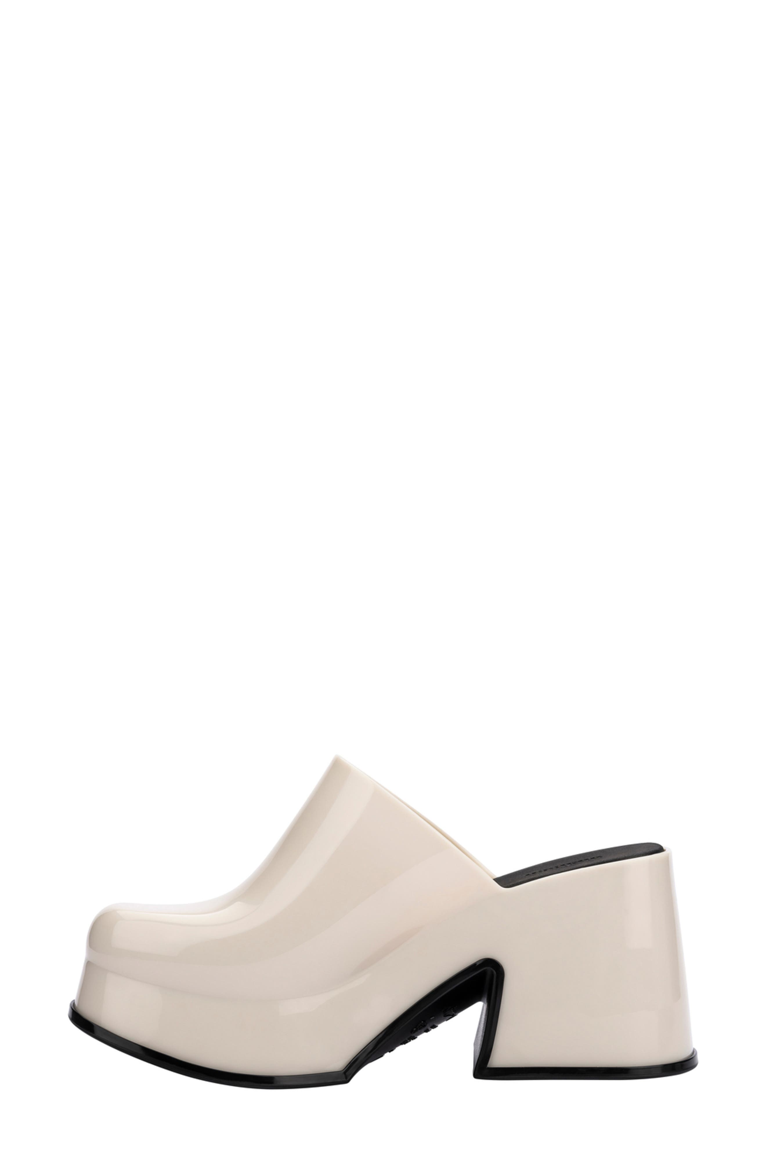 Mia Platform Mule, Alternate, color, BEIGE/ BLACK