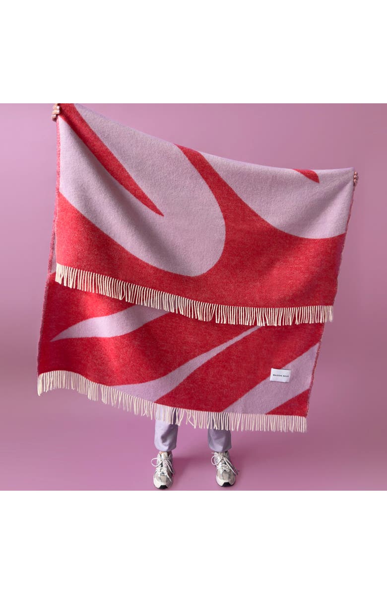 Maison Deux Swirl Blanket, Alternate, color, Light/Pastel Purple