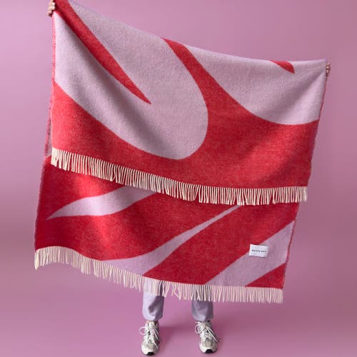 Maison Deux Swirl Blanket In Red