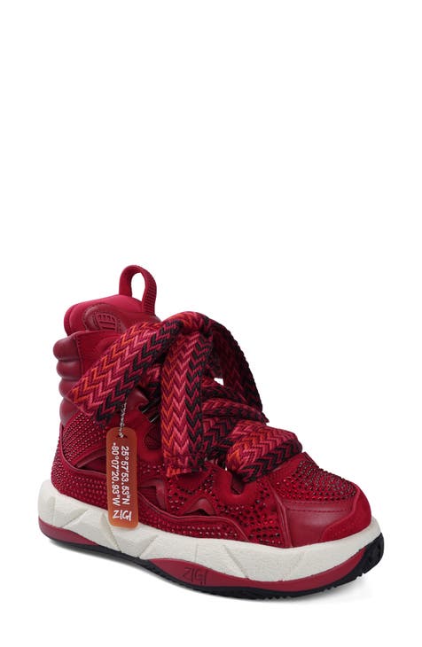 Red high tops womens online