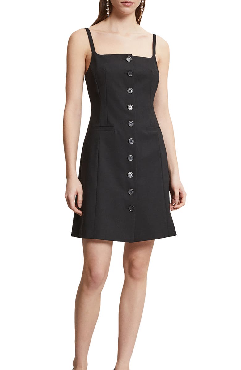 ottod'Ame Short Dress With Buttons, Main, color, Black