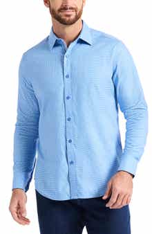 Robert Graham Kenmare Long Sleeve Stretch Cotton Button-Up Shirt