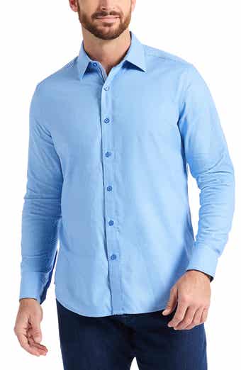 Kenmare Long Sleeve Stretch Cotton Button-Up Shirt