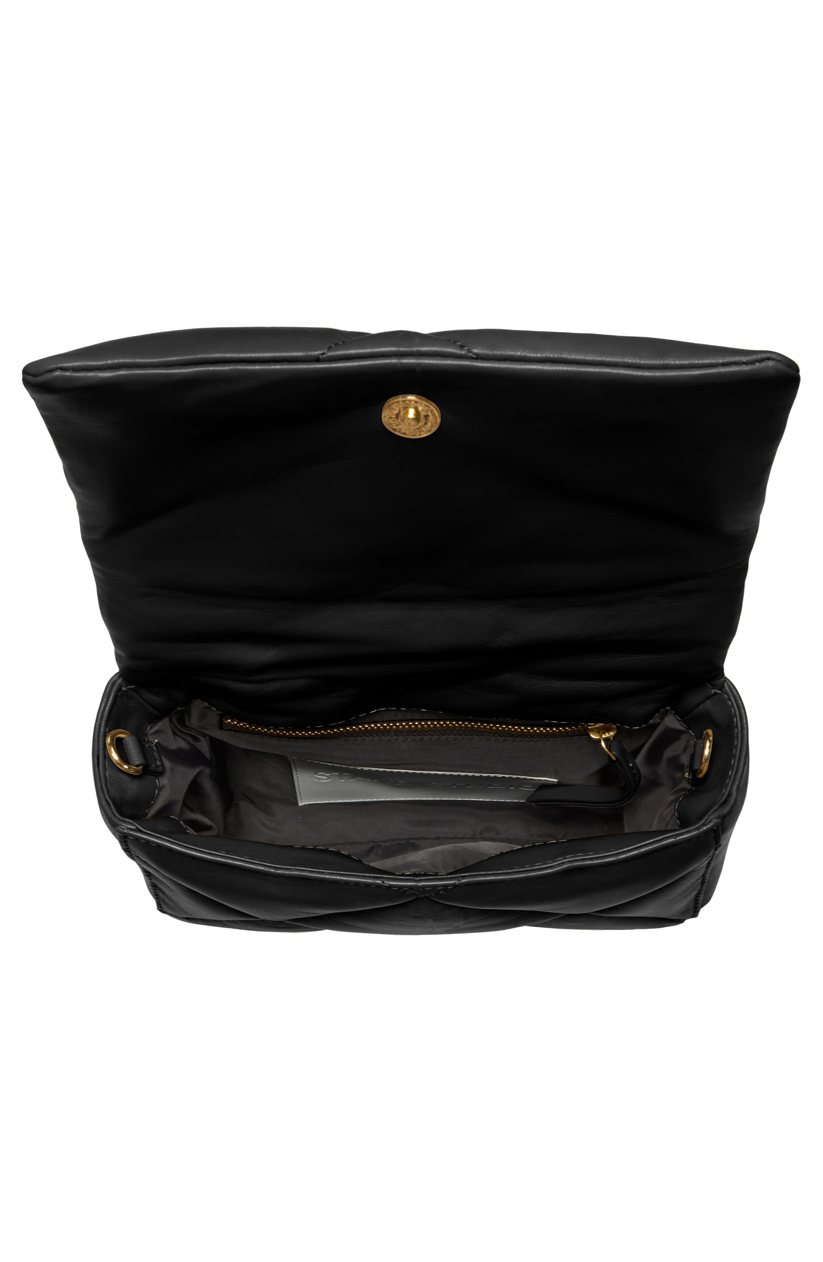 Stand Studio Mini Brynn Quilted Lambskin Leather Shoulder Bag, Alternate, color, 