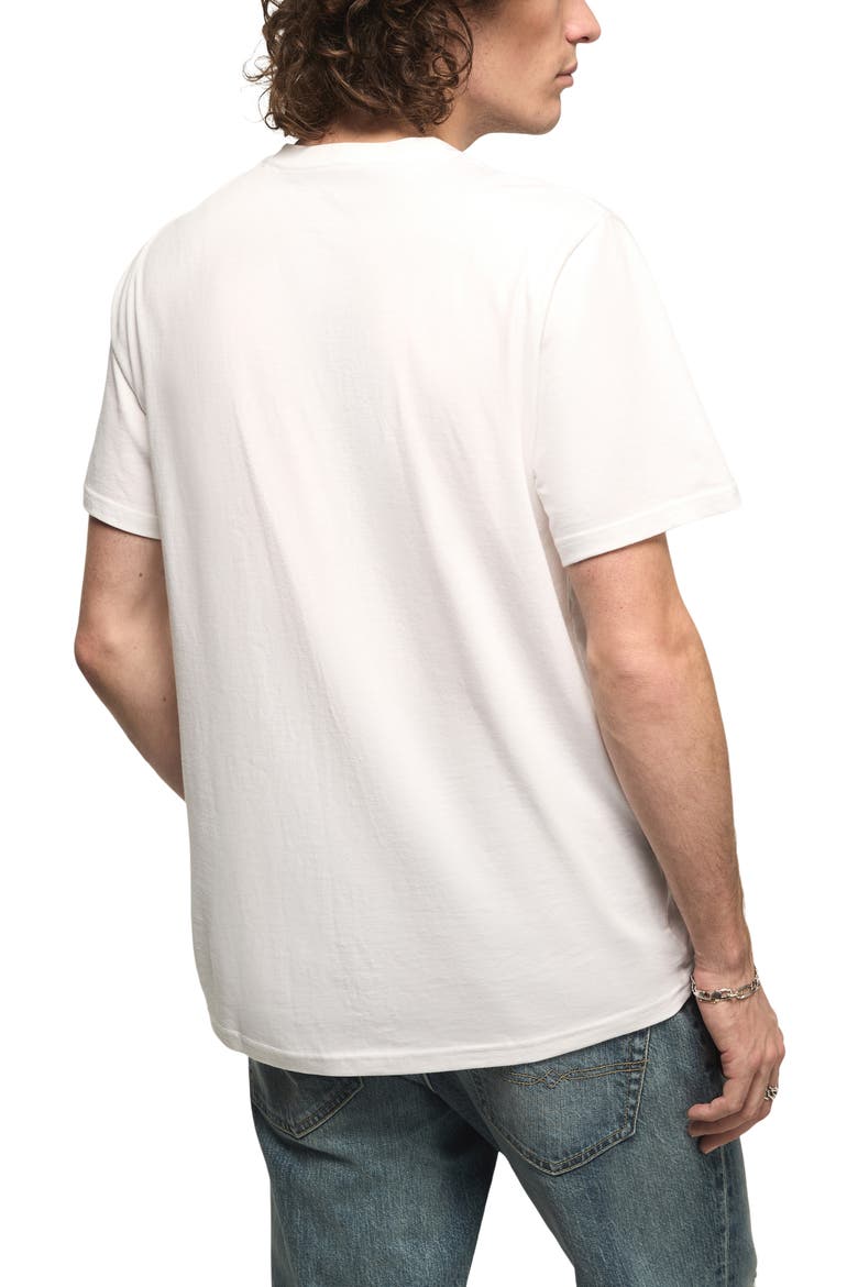 Solid Short Sleeve Cotton Henley, Alternate, color, BRIGHT WHITE