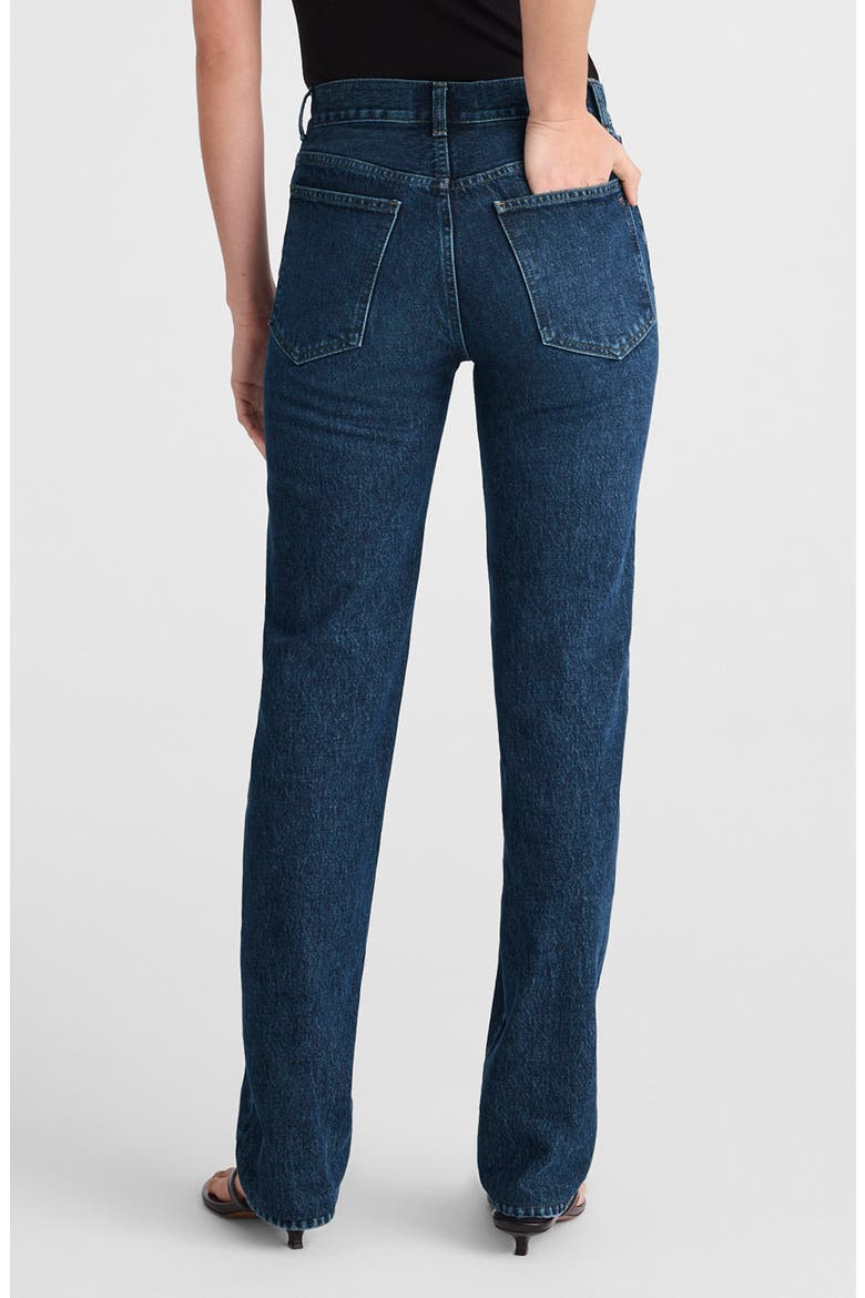 The Longline Straight Jeans, Alternate, color, MCKINNEY WASH