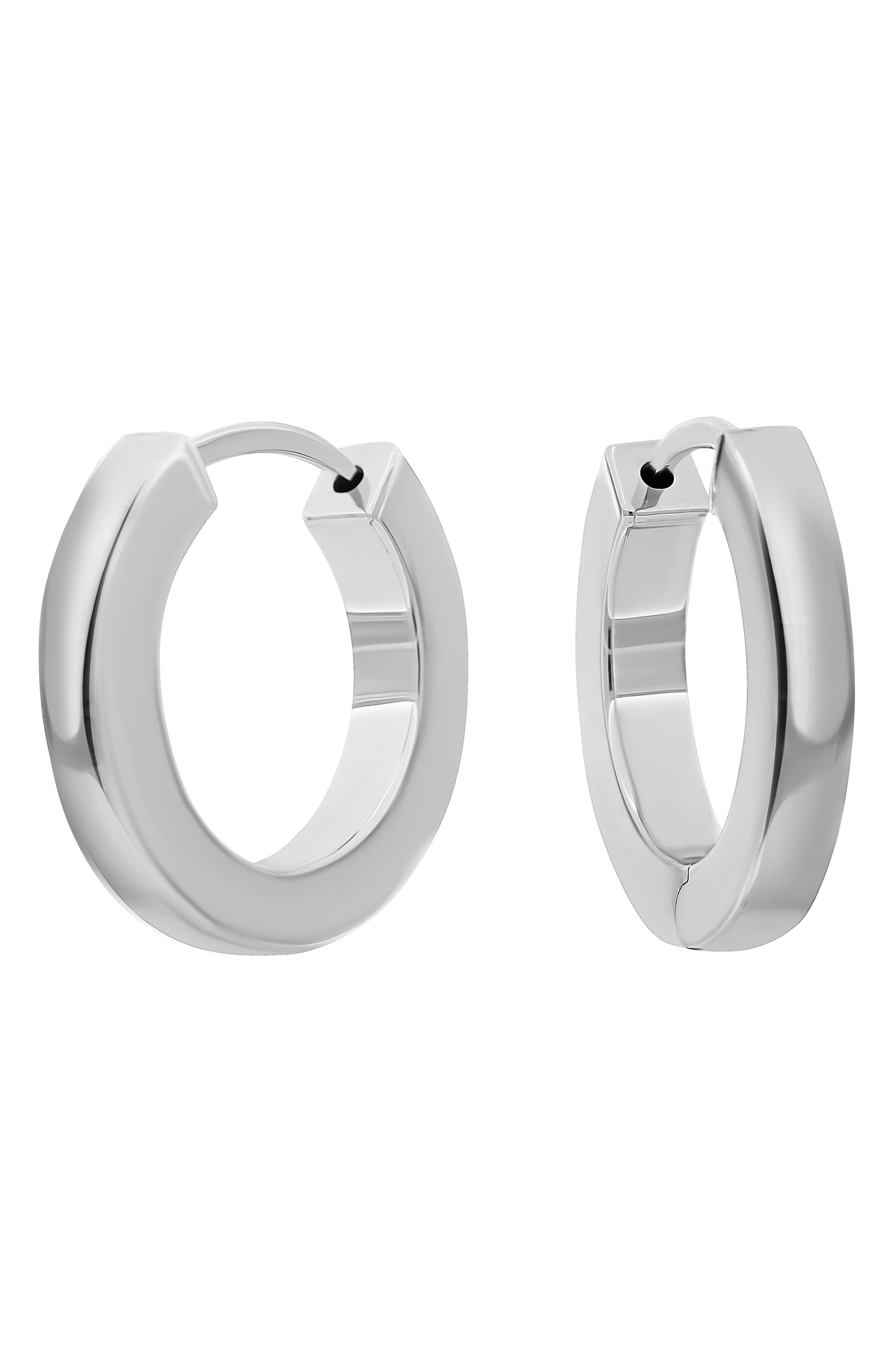 14k Gold Huggie Hoop Earrings