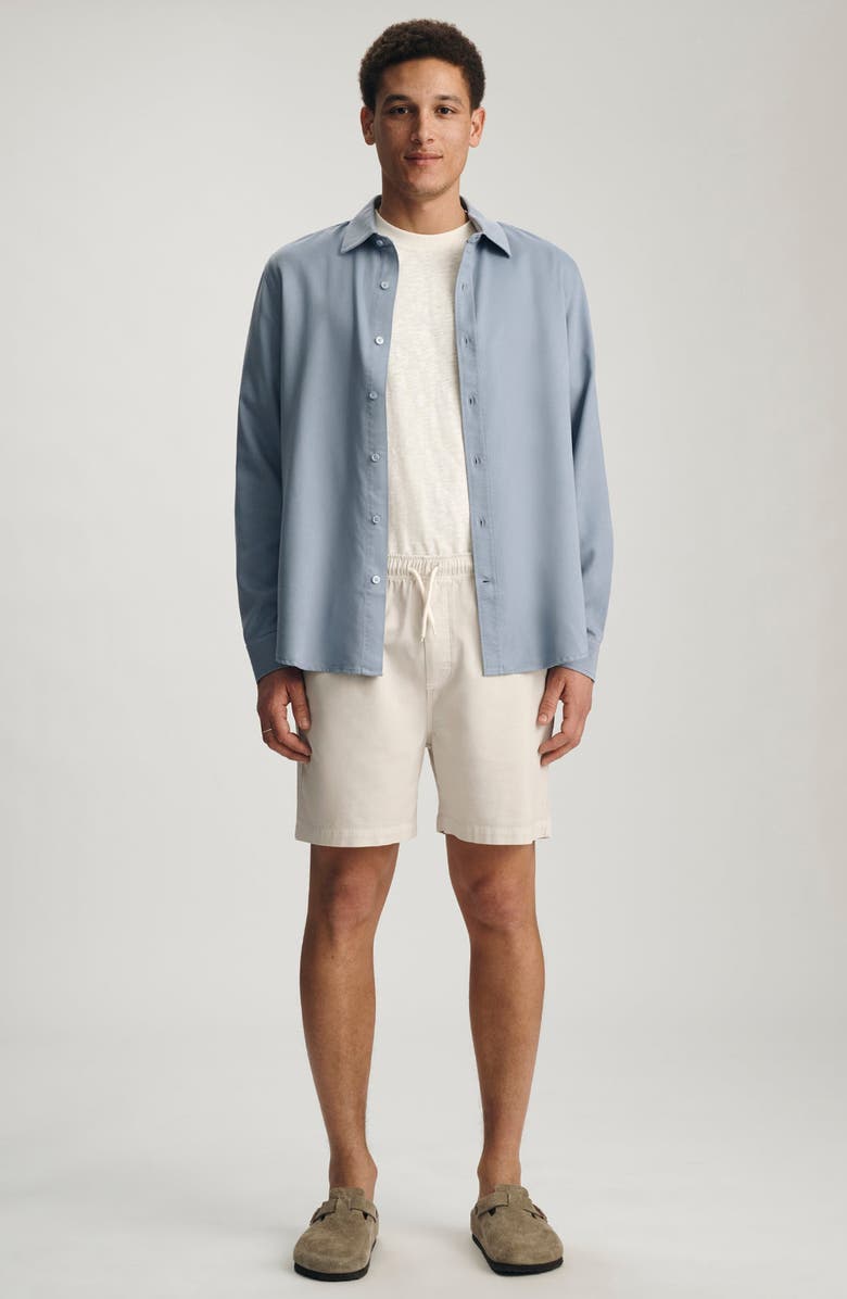 Mavi Jeans <p>Woven Drawstring Shorts</p>, Alternate, color, Lunar Rock